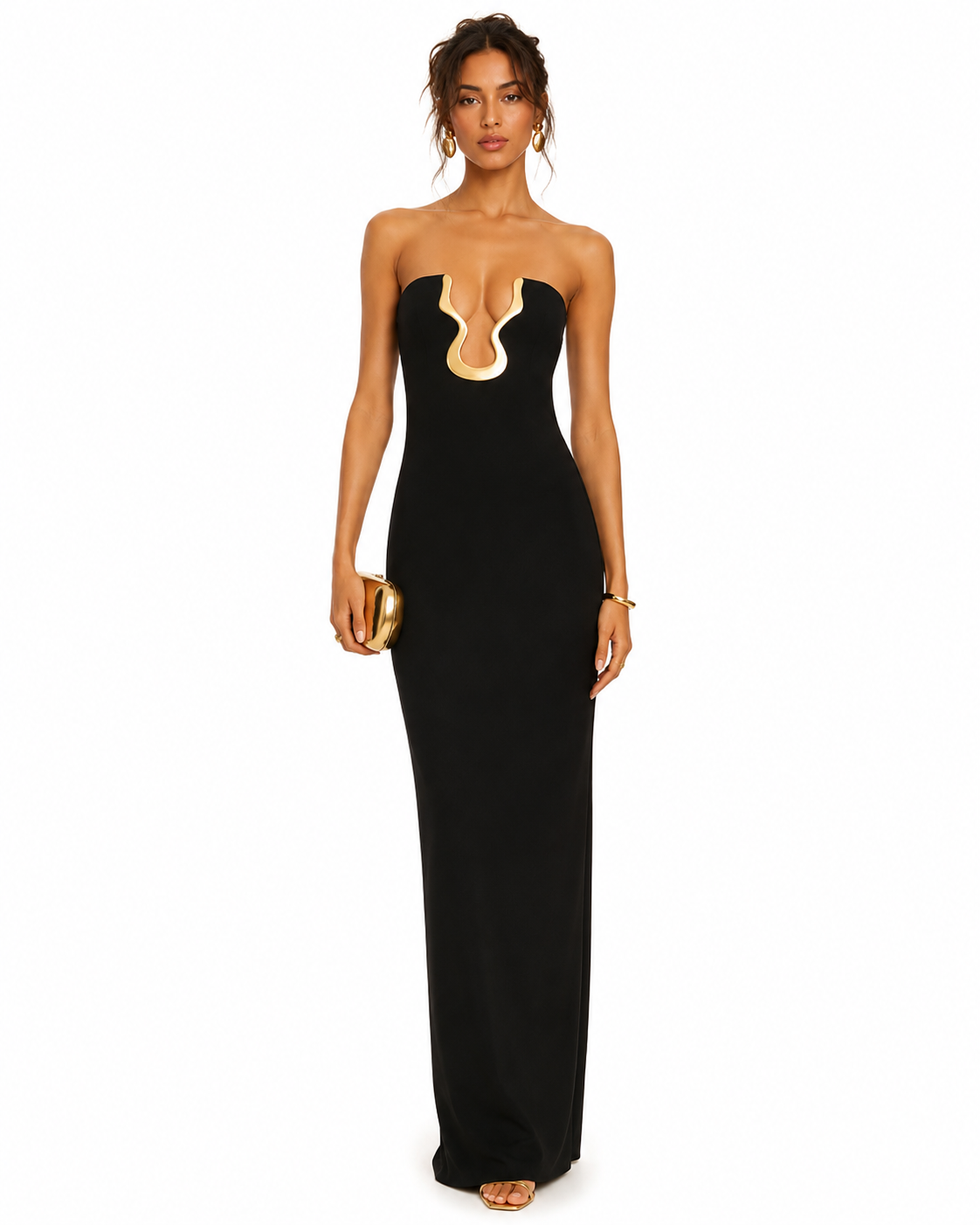 NOIR SCULPT GOWN